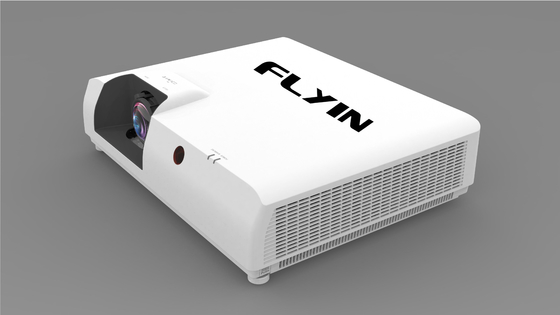 Flyin E7 4K Laser Short Throw Projector 3840x2160 3LCD 7500 ANSI Digitale Zoom voor Outdoor Business Education US Plug