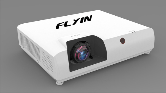 Flyin E7 4K Laser Short Throw Projector 3840x2160 3LCD 7500 ANSI Digitale Zoom voor Outdoor Business Education US Plug