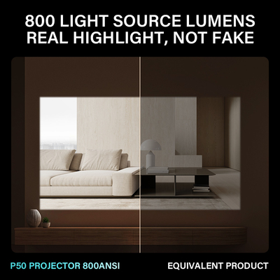 Android 11 Home Theater Projector met 1000 1 Contrast Ratio en 30000 Hrs Lamp Life