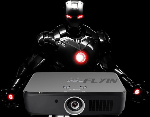 Outdoor Education FLYIN 7100Lumens 3LCD 4K LASER Projector met hoge resolutie helderheid en ingebouwde luidspreker