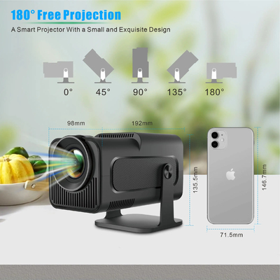 FLYIN HY320MINI 4K Ultra HD 3D Draagbare projectoren en presentatieapparatuur voor thuisbioscoop en bioscoop
