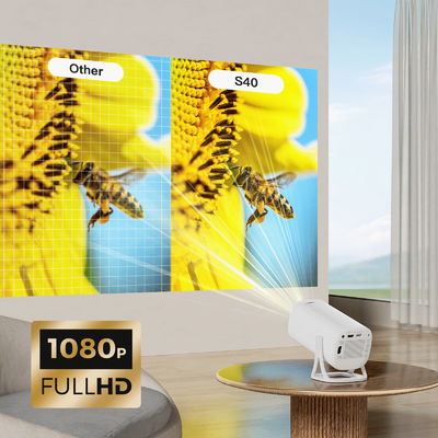 Flyin S40 Thuisbioscoop Full HD 1080P 4K-projector Spelprojector 120 ANSI Lumen Thuis TV
