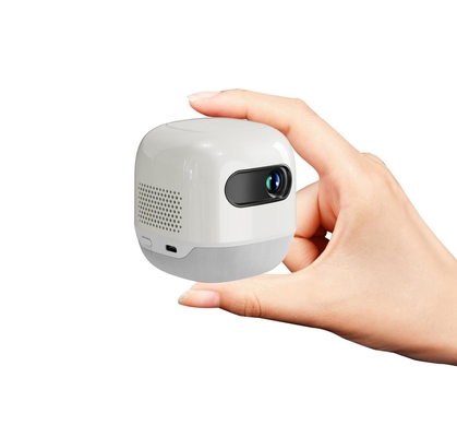 FLYIN M2 mini vierkant draagbare DLP-projector met ingebouwde batterij 4K buitencamperprojector