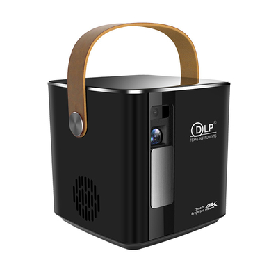 Flyin P12 1080P Max 4K Mini Projector 9000mAh Battery Outdoor Video 400 ANSI Lumens Android 9 2GB/16GB DLP Link 3D Projector