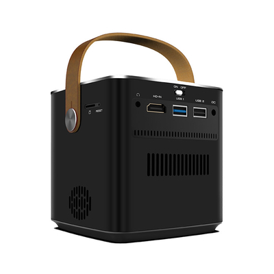 Flyin P12 1080P Max 4K Mini Projector 9000mAh Battery Outdoor Video 400 ANSI Lumens Android 9 2GB/16GB DLP Link 3D Projector