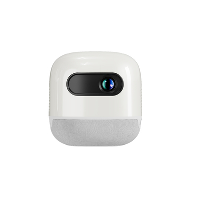 FLYIN M2 Android mini vierkant DLP projector draagbaar met ingebouwde batterij 4K buitencamper projector