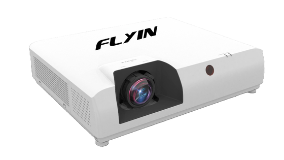 Flyin-E7U 7500 Lumens WUXGA 3LCD Laser Projector 1.6x Zoom 5000000: 1 Contrast 4K voor grote locatie kerk onderwijs