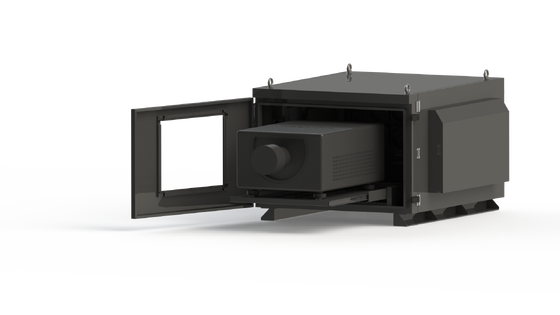 IP55 Buitenprojectorbehuizing Waterdicht Beschermingskoffer 5000-50000Lm Dual System Temperatuurvochtigheidscontrole