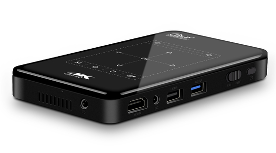 Zwarte 4K Mini Portable Projector Dustproof Waterproof die Android DLP-Projector in kaart brengen