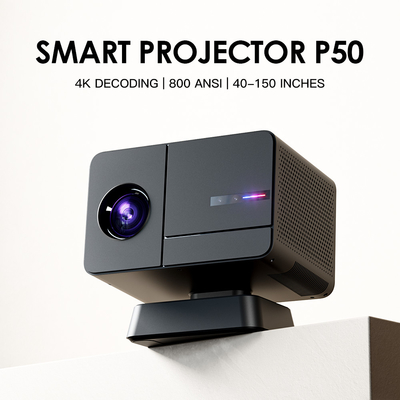 Android 11 Home Theater Projector met 1000 1 Contrast Ratio en 30000 Hrs Lamp Life
