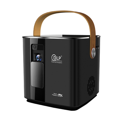 Flyin P12 1080P Max 4K Mini Projector 9000mAh Battery Outdoor Video 400 ANSI Lumens Android 9 2GB/16GB DLP Link 3D Projector
