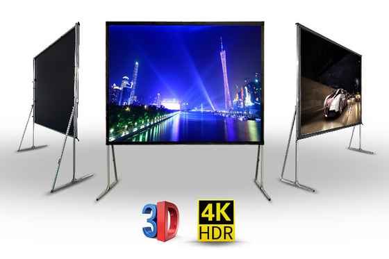 Het draagbare pvc-16:9 van Front Rear van het Projectorscherm voor Groot Stadium