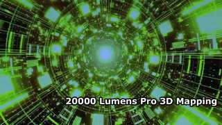 Ultieme 3D Mapping-laserprojector van 20.000 lumen